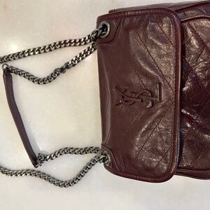 YSL Maroon Purse